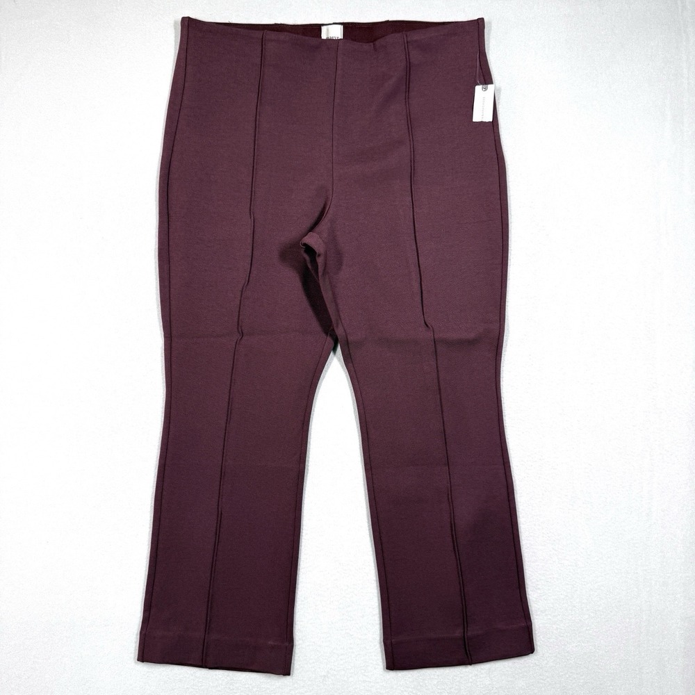 Maeve Anthropologie Pants Womens XL Poppy Kick Flare Pull On Pant Cocoa Plum NWT